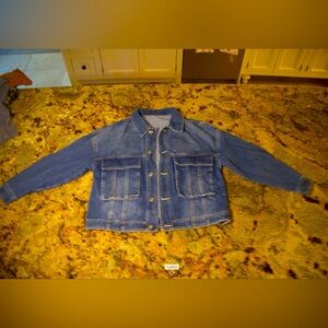 Dark blue, jean jacket!!